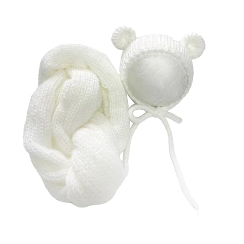 Schöne Neugeborene Bärenthema Kostüm Set Einzigartige Neugeborene & Hat Set Baby Wrap Mit Für Baby Fotoshootings Weiche Dehnbare Wrap von Wdbild