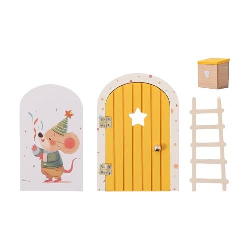 Sicheres Winzige Mausentür Dekoratives Holzzubehör Für Dollhouses Enthusiasten Und Sammlerholz Tür Dekore von Wdbild