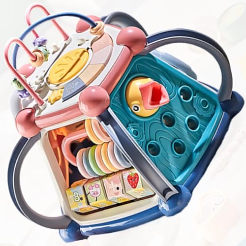 Tragbarer Bildungsaktivität Würfel Für Kinder Vorschulalter Logisches Denken Sensorische Erkundung Feinmotorik Trainingsaktivität Blockspielzeug Spielzeug von Wdbild