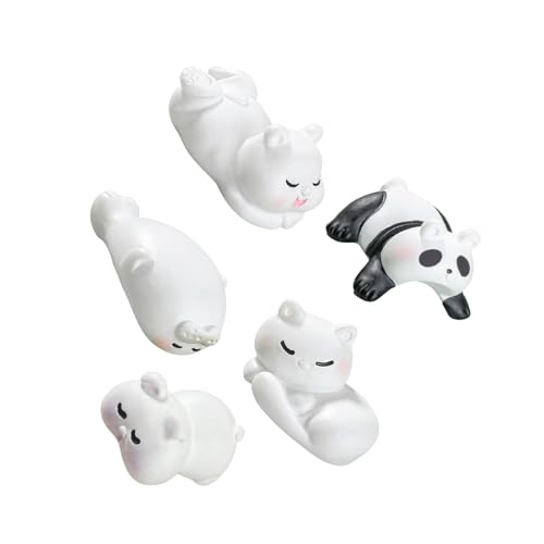 Wdbild 5pcs Cartoon Animal Stapel Spielzeug Miniatur Desktop Ornamente Harz Handgefertigt von Wdbild