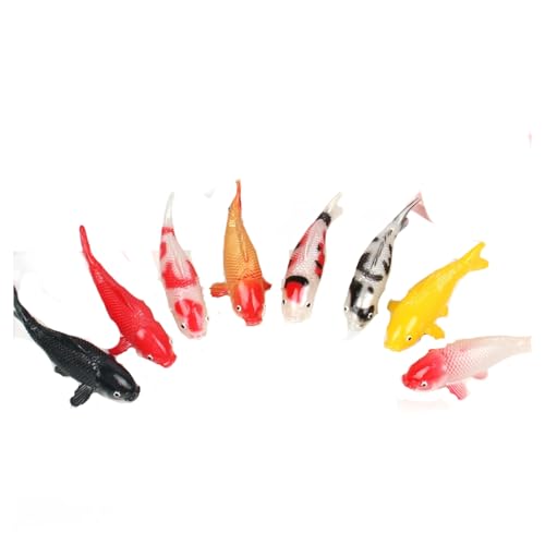 Wdbild 8pcs Simulation Fischmodell Figur Aquariumschmuck Realistische Fischfigur Für Fischbowl Home Landscape Dekoration Kühlschrank Magnet von Wdbild