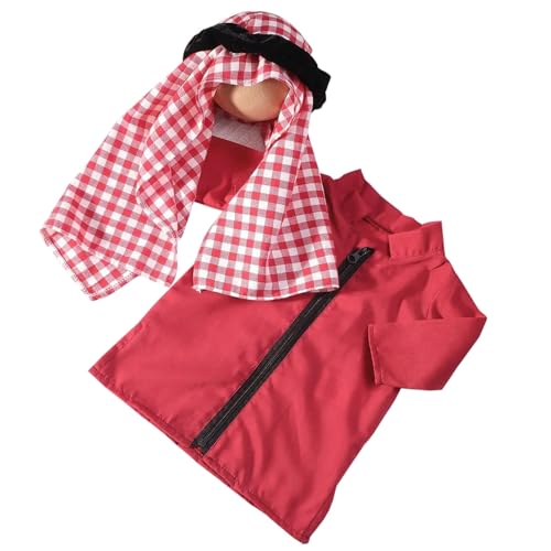 Wdbild Baby Photoshoots Kostüm Set Softes Und Komfortables Langes Kleid Reibungsloser Verschluss Und Karierte Turban Für Neugeborene Neugeborene Fotografie Outfit von Wdbild