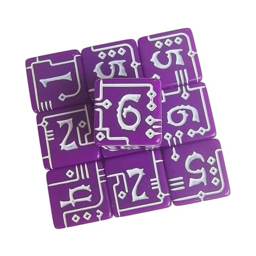 Wdbild Clear Engineered Muster Dices Mit Polierten Portables Reisen Für Strategiespiele Und Übung Party Spielzubehör von Wdbild