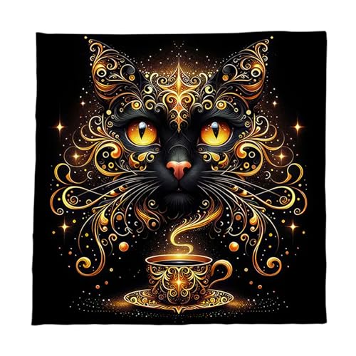 Wdbild Elegante Samt Tischdeckel Portables Wahrscheinlichkeitsmatten Mit Mystischen Kunstwerken Für Spirituelle Meditationen Und Heimdekoration Mystische Muster Tarots Velvets Matten von Wdbild