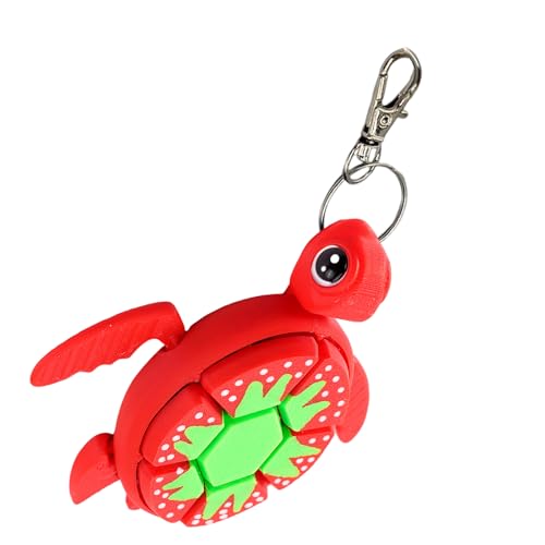 Wdbild Fruchtthema Turtles Clickers Schlüsselbund Für Stressabbau Und Handfreisetzung Für Erwachsene Und Kinder Rucksack Hängende Dekorationsbeutelzubehör von Wdbild