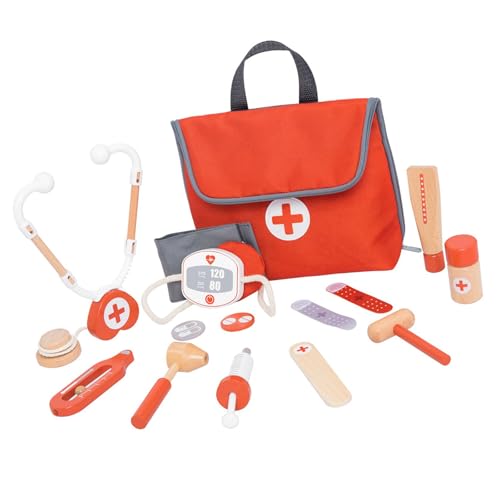 Wdbild Holzarzt Spielen Mit Stethoskop Thermograph Kindersicheres Kinderspielzeug Für Fantasievollen Lernarzt So Tun Spiel Mit Accessoires. von Wdbild