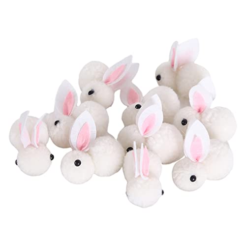 Wdbild Kaninchen 10 PCs Plüsch Hasen Für Puppenkit Puppen Kinder Geschenk Für Kinder Erwachsene Machen Kaninchenspielzeug von Wdbild
