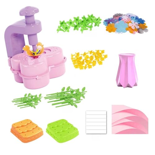 Wdbild Künstliche Blumenpresse Drehbarer Maschinenmaterialien Spielzeug Für Kinder Kreatives Kunsthandwerksprojekt Und Schulunterrichtsaktivität Kinder Blumenpresse Maschine von Wdbild