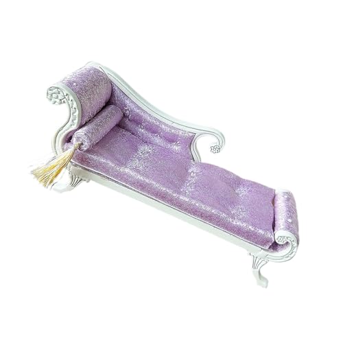 Wdbild Miniatur Holz Lounge Bett Für Kreative Puppenhäuser Für 1/12 Maßstab Accessoires Holzpuppenhäuser Möbel Lounger von Wdbild