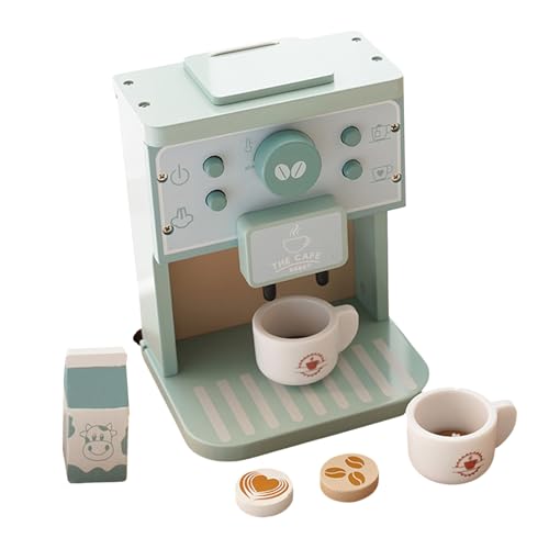 Wdbild Praktische Kinder Robuste Holzsimulation Kaffeemaschine Spielzeug Set Einfallsreiches Spielset Für Jungen Und Mädchen Von 3 Jahren Und Up Bildungsspielzeug von Wdbild