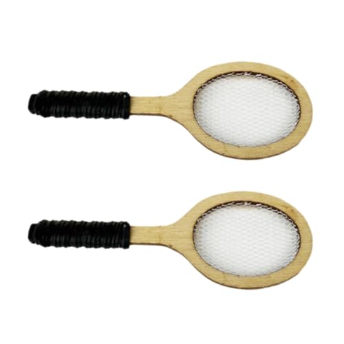 Wdbild Realistische Holzpuppenhäuser Tennisschläger Mit von Wdbild