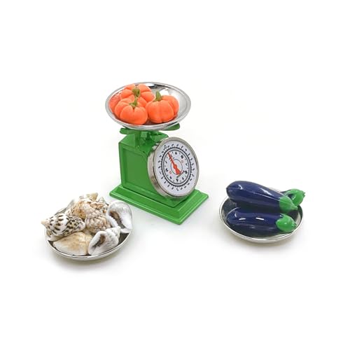 Wdbild Tiny Food Scale Toy Accessoire 1/12 Puppenmöbel Glatte Oberflächen Stabilität Küchenrequisiten Für Sammlerlegierungen Dollhouses Accessoire von Wdbild
