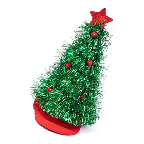 Wdbild Zylinder Hut Herren, Festival-Weihnachtsbaumhut mit glitzernden Sternen, Lametta-Dekoration, Urlaubsparty, Kostüm-Accessoire, Kopfbedeckung Wdbild Zylinder Hut Herren, Festival-Weihnachtsbaumhut mit glitzernden Sternen, Lametta-Dekoration, Urlaubsparty, Kostüm-Accessoire, Kopfbedeckung von Wdbild