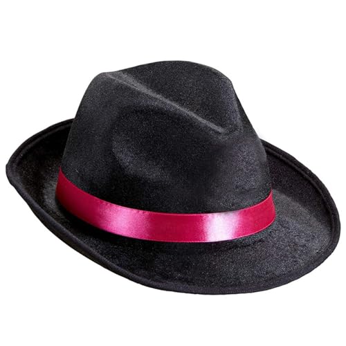 Wdbild Zylinder Hut Herren, Rollkrempenhut für Erwachsene, modische Top-Zaubererhüte, gewölbt, Cosplay-Kostüm, Junggesellinnenabschiedshüte für Damen von Wdbild