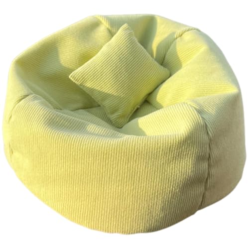Weiche Baumwollminiatur Couch Für Puppenhäuser 16 cm Plüsch Doll Komfortablebende Displayregal Dekore Zubehör Bunte Puppen Couch Autospielzeugzubehör von Wdbild