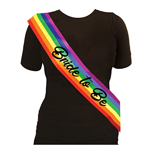 We Personalize Gay Pride Schärpe Bride To Be Rainbow Schärpe, Gay Pride / Marches / LGBT / Partys & Events Einzigartige, lustige, Neuheit Schärpe, Junggesellinnenabschied, Hirsch Do, LGBTQPlus von We Personalize