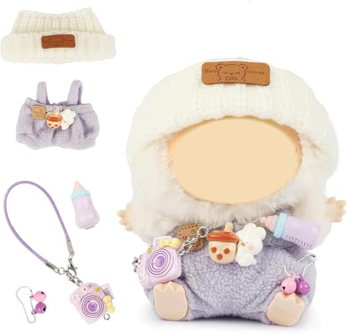 Puppenkleidung, 17 cm/15 cm Puppen-Outfit-Set, luxuriöser schicker Stil, High-End-Mode, geeignetes Puppenzubehör (keine Puppe) (lila) von We make hope