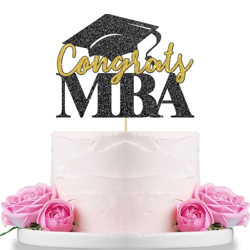 WeBenison Congats MBA Tortenaufsatz College Graduation MBA Kuchendekorationen 2024 Graduate Party Dekorationen Supplies Schwarz Gold Glitzer WeBenison Congats MBA Tortenaufsatz College Graduation MBA Kuchendekorationen 2024 Graduate Party Dekorationen Supplies Schwarz Gold Glitzer von WeBenison