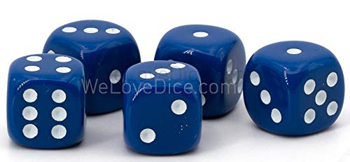 WeLoveBeads 16mm W6 Würfel dunkelblau/weiß - Made in Germany! - 5Stk WeLoveBeads 16mm W6 Würfel dunkelblau/weiß - Made in Germany! - 5Stk von WeLoveBeads