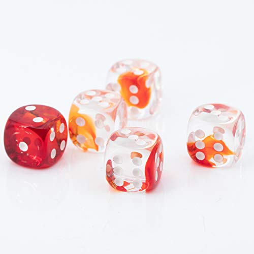 WeLoveBeads W6 Würfel kristall rot/weiß - Made in Germany! - 5Stk WeLoveBeads W6 Würfel kristall rot/weiß - Made in Germany! - 5Stk von WeLoveBeads