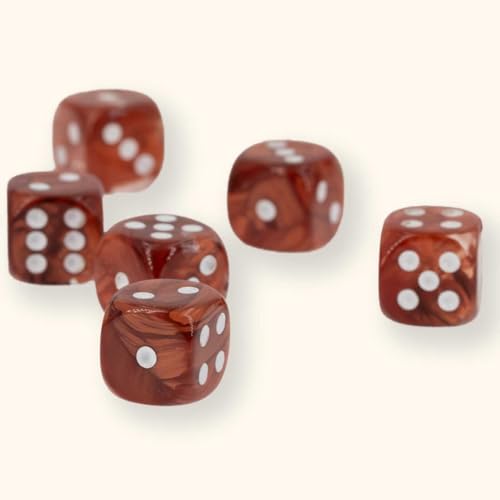 12mm Würfel in kupferbraun/Weiss 10 Stück - Made in Germany 12mm Würfel in kupferbraun/Weiss 10 Stück - Made in Germany von WeLoveDice