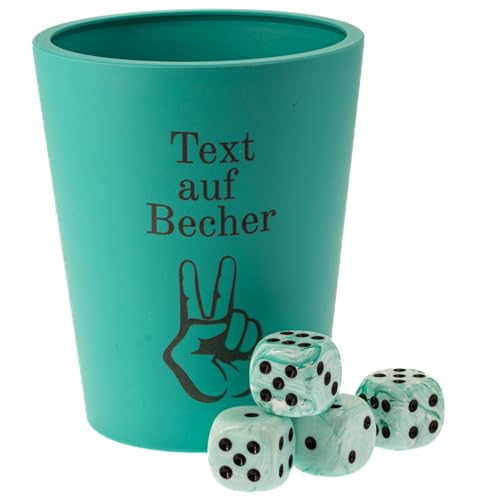 WeLoveDice - DiceCupFlex - Personalisierbarer Würfelbecher - Made In Germany (Mint) von WeLoveDice