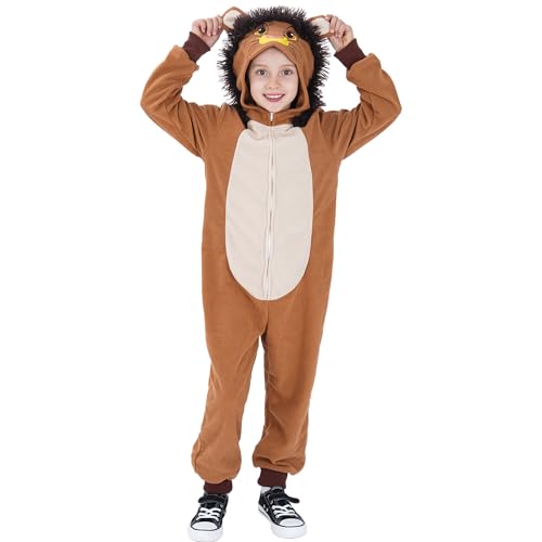 Webeasy Tier-Einteiler für Kinder, Einteiler-Kostüm, Tiger, Affe, Löwe, Gepard, Tier-Kostüm, 10–12 Jahre Webeasy Tier-Einteiler für Kinder, Einteiler-Kostüm, Tiger, Affe, Löwe, Gepard, Tier-Kostüm, 10–12 Jahre von Webeasy