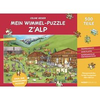 Mein Wimmel-Puzzle z'Alp von Weber Verlag
