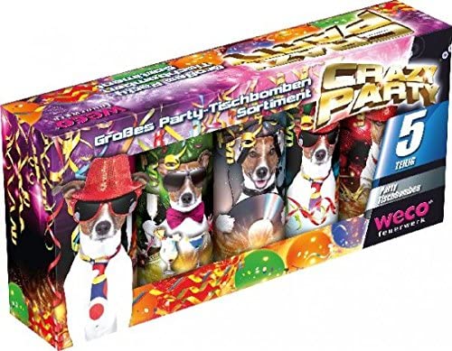 Tischfeuerwerk Sortiment Crazy Party 5er Set Tischfeuerwerk Sortiment Crazy Party 5er Set von WECO