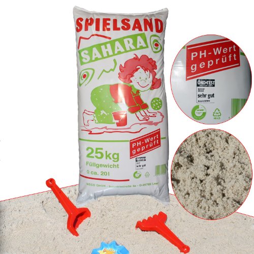 WECO Qualitäts SPIELSAND 25kg ÖKO-Test TÜV PH-Wert geprüft Sand für Sandkasten WECO Qualitäts SPIELSAND 25kg ÖKO-Test TÜV PH-Wert geprüft Sand für Sandkasten von Weco