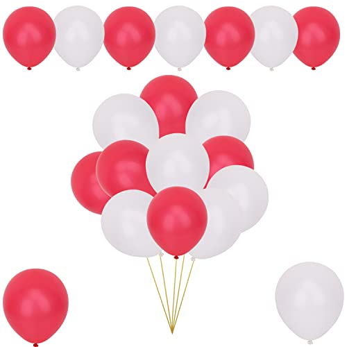 WedDecor 25 Stück rote und weiße Latexballons 25,4 cm große Helium-Luftballons Geburtstagsballons für Kinder, Party, Jahrestag, Hochzeitsdekoration, FIFA Weltmeisterschaft Event Zubehör WedDecor 25 Stück rote und weiße Latexballons 25,4 cm große Helium-Luftballons Geburtstagsballons für Kinder, Party, Jahrestag, Hochzeitsdekoration, FIFA Weltmeisterschaft Event Zubehör von WedDecor