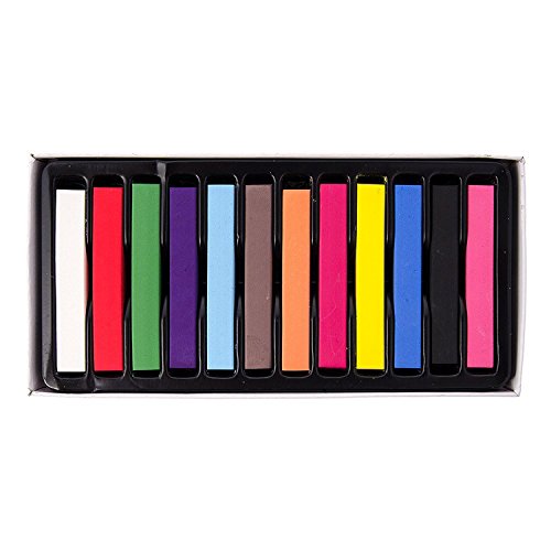 Weddecor 6 Farben temporäre Haarfärbekreide, schrittweise Veränderung, Einweg, ungiftig, Schönheits-Accessoire von WedDecor