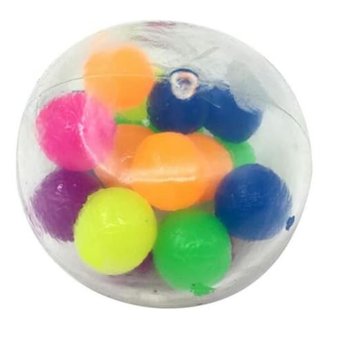 Stressball Squeeze Ball Toy Angst Erleichterung Handssenorischer Ball Buntes Dekompression Spielzeug für Kinder Erwachsene 5,5 cm von Weddflower