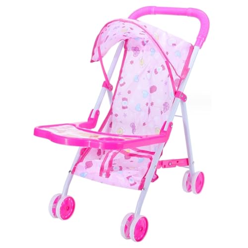 Wedhapy Babypuppenwagen, 9,8x19.7x17,7 Zoll Spielzeug Kinderwagen Falten Spielen Baby Kinderwagen mit einziehbarem Baldachin & Dinnerbrett Baby Kinderwagen für Puppenstil 2 2 Wedhapy Babypuppenwagen, 9,8x19.7x17,7 Zoll Spielzeug Kinderwagen Falten Spielen Baby Kinderwagen mit einziehbarem Baldachin & Dinnerbrett Baby Kinderwagen für Puppenstil 2 2 von Wedhapy