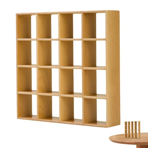 Dollhouse Bücherregal Realistische Holz 1:12 Miniatur Bücherregal Dollhouse Möbel 16 Grid Mini Display Regal Wand Rack Stand Dollhouse Möbel für Puppenhauszubehör Dekorationen Holzfarbe Dollhouse Bücherregal Realistische Holz 1:12 Miniatur Bücherregal Dollhouse Möbel 16 Grid Mini Display Regal Wand Rack Stand Dollhouse Möbel für Puppenhauszubehör Dekorationen Holzfarbe von Wedhapy