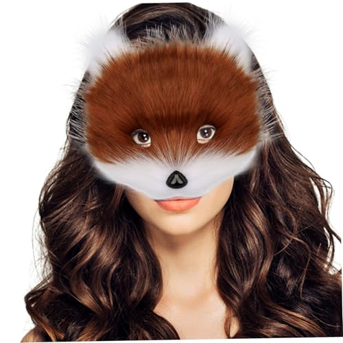 Fox Maske, halb Gesichtsgeplüschtiermaske Halloween Party Cosplay -Kostüme Requisiten für Karneval Weihnachten Masquerade Fox Maske, halb Gesichtsgeplüschtiermaske Halloween Party Cosplay -Kostüme Requisiten für Karneval Weihnachten Masquerade von Wedhapy