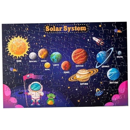 Glühen im dunklen Puzzle 100 Teile 20x14 Zoll Sonnensystem Raum Puzzle Bildungs- und Feinmotorik -Kleinkindspielzeug für Zuhause, Vorschule, Grundschule Glühen im dunklen Puzzle 100 Teile 20x14 Zoll Sonnensystem Raum Puzzle Bildungs- und Feinmotorik -Kleinkindspielzeug für Zuhause, Vorschule, Grundschule von Wedhapy