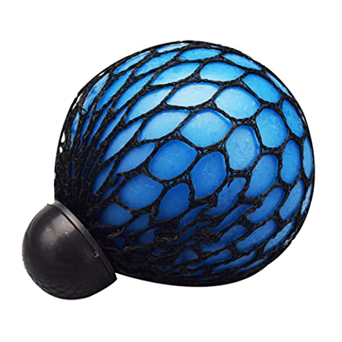 Mesh Ball Fidget Toys, Stressbälle lindern Verspannungen, Fidget Mesh Balls Squeeze Sensory Grape Balls Spielzeug für Erwachsene Druckentlastung Büro Blau Schwarz Mesh Ball Fidget Toys, Stressbälle lindern Verspannungen, Fidget Mesh Balls Squeeze Sensory Grape Balls Spielzeug für Erwachsene Druckentlastung Büro Blau Schwarz von Wedhapy