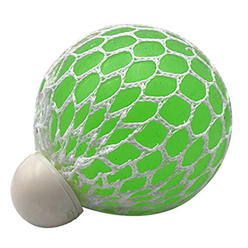 Mesh Ball Fidget Toys, Stressbälle lindern Verspannungen, Fidget Mesh Balls drücken sensorische Traubenbälle Spielzeug für Erwachsene zur Druckentlastung im Büro grün von Wedhapy
