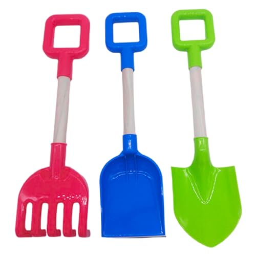 Wedhapy 3pcs Strandschaufel, ABS Plastik Kinderschaufel Schaufel Rake mit Holzgriff, Multifunktions-Sandbox-Werkzeuge zum BAU, Skulption oder Graben Wedhapy 3pcs Strandschaufel, ABS Plastik Kinderschaufel Schaufel Rake mit Holzgriff, Multifunktions-Sandbox-Werkzeuge zum BAU, Skulption oder Graben von Wedhapy