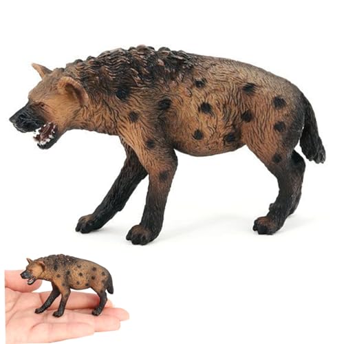 Wedhapy 4pcs Hyäne Figur, realistische 3x2 -Zoll -Hyäne -Spielzeug, Bildung und dekorativ, lang anhaltende Plastiktierfiguren, Geschenke für Kinder von Wedhapy