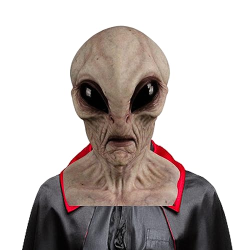 Wedhapy Alien Maske Erwachsene Masken gruseliger Kopf realistische Maske gruselige Alien -Requise -Kostüm -Kostüm für Cosplay Party blassweißes Halloween Dekor Wedhapy Alien Maske Erwachsene Masken gruseliger Kopf realistische Maske gruselige Alien -Requise -Kostüm -Kostüm für Cosplay Party blassweißes Halloween Dekor von Wedhapy