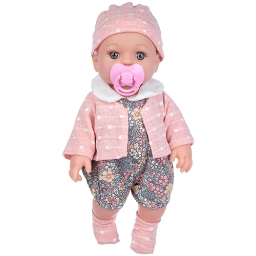 Wedhapy Babypuppen Reborn-Puppen 11,8 Zoll waschbar realistische Babypuppe für Mädchen mit süßer Kleidung und beweglichen Gelenken sicheres Vinyl lebensechte Neugeborenenpuppe Style3 Wedhapy Babypuppen Reborn-Puppen 11,8 Zoll waschbar realistische Babypuppe für Mädchen mit süßer Kleidung und beweglichen Gelenken sicheres Vinyl lebensechte Neugeborenenpuppe Style3 von Wedhapy
