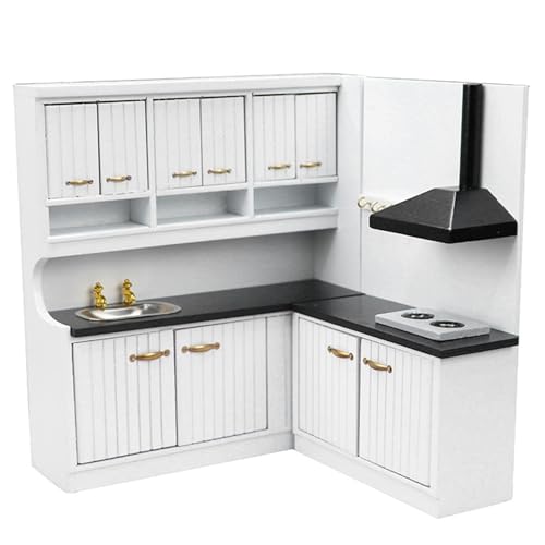 Wedhapy Dollhouse Kitchen Kinder Küche Spielzeug Küche 2pcs Mini Küchenset 1/12 Skala Holz Miniaturofenschrank & Spüle Schrank, Dollhouse Möbel Küche Esszimmerzubehör Wedhapy Dollhouse Kitchen Kinder Küche Spielzeug Küche 2pcs Mini Küchenset 1/12 Skala Holz Miniaturofenschrank & Spüle Schrank, Dollhouse Möbel Küche Esszimmerzubehör von Wedhapy