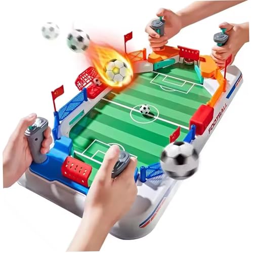 Wedhapy Fußball-Brettspiel, interaktives Fußballspielzeug, tragbarer Mini-Tischfußballtisch für drinnen, Zuhause, Party, Jungen und Mädchen ab 3 Jahren Wedhapy Fußball-Brettspiel, interaktives Fußballspielzeug, tragbarer Mini-Tischfußballtisch für drinnen, Zuhause, Party, Jungen und Mädchen ab 3 Jahren von Wedhapy