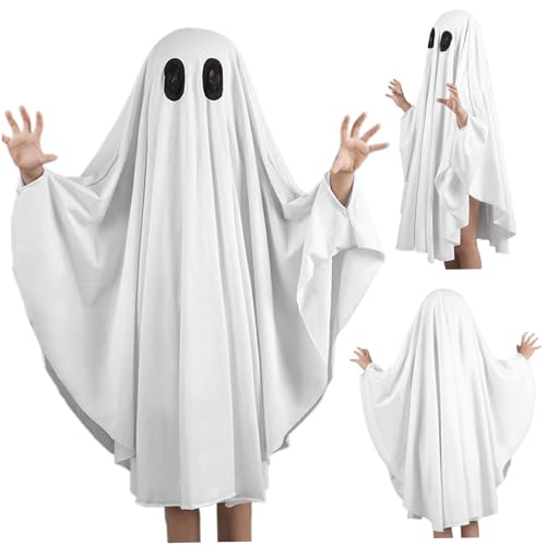 Wedhapy Ghost Poncho Kids Halloween Cape Size L 47, 2 für 7 bis 9 Jahre Wedhapy Ghost Poncho Kids Halloween Cape Size L 47, 2 für 7 bis 9 Jahre von Wedhapy