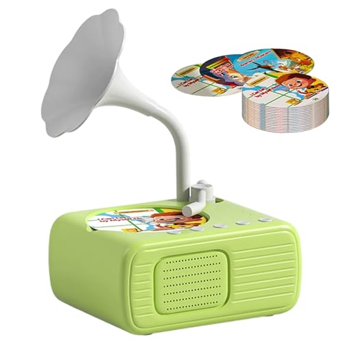 Wedhapy Kleinkind-Plattenspieler, beschreibbarer Kinder-Phonograph, wiederaufladbar, pädagogisch wertvoller sensorischer Plattenspieler für Mädchen und Jungen von Wedhapy