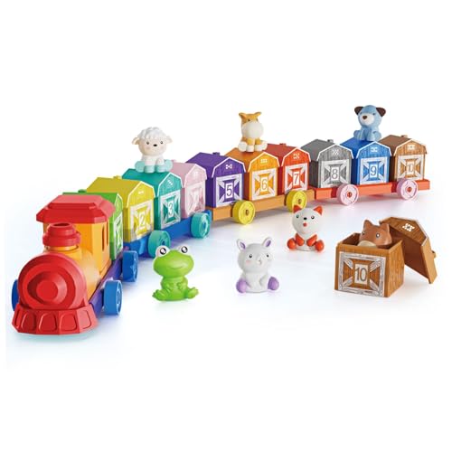 Wedhapy Kleinkind Zug Set Counting Matching & Sorting Activity Kleinkindspiel Spielzeug mit Nutztieren Fingerpuppen Montessori Spielzeug für Kinder Wedhapy Kleinkind Zug Set Counting Matching & Sorting Activity Kleinkindspiel Spielzeug mit Nutztieren Fingerpuppen Montessori Spielzeug für Kinder von Wedhapy