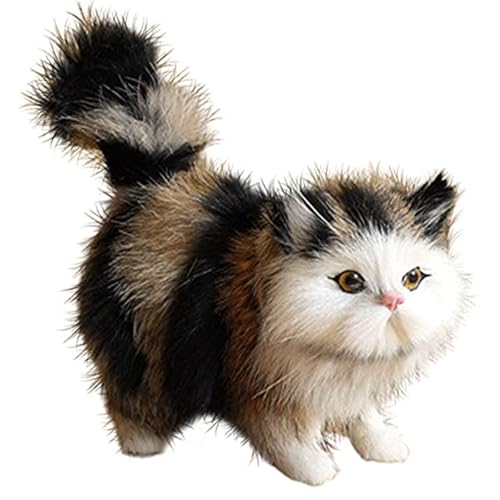Wedhapy Kuscheltier Katze realistische Katze süße stehende Katze Plüsch simuliertes künstliches Kunstfell Katzenpuppe dekorative detaillierte gefälschte Katze Fotografie-Requisite Schwarz + Grau Wedhapy Kuscheltier Katze realistische Katze süße stehende Katze Plüsch simuliertes künstliches Kunstfell Katzenpuppe dekorative detaillierte gefälschte Katze Fotografie-Requisite Schwarz + Grau von Wedhapy
