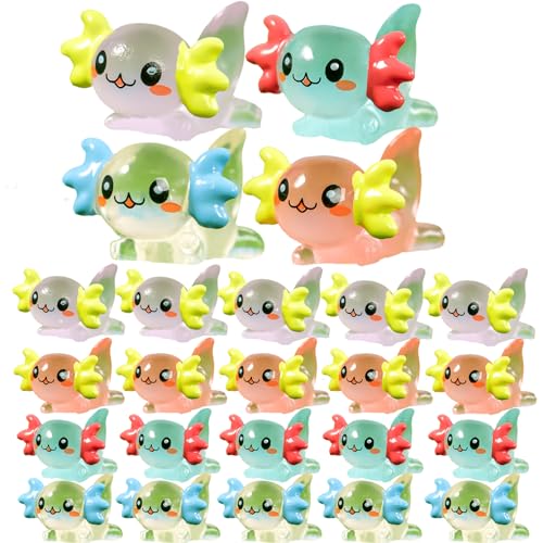Wedhapy Mini Axolotl Harz Charms 24 Stück Niedlicher Cartoon Leuchtend DIY Dekoratives Axolotl Spielzeug Mini Axolotl Für Bonsai Pool Puppenhaus Aquarium Tischplatte Wedhapy Mini Axolotl Harz Charms 24 Stück Niedlicher Cartoon Leuchtend DIY Dekoratives Axolotl Spielzeug Mini Axolotl Für Bonsai Pool Puppenhaus Aquarium Tischplatte von Wedhapy